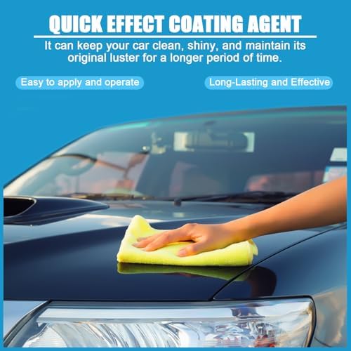 2PCS Car Coating Spray, Quick Effect Coating Agent, Advanced Car Quick-Acting Coating Agent for Most Colors & Finishes, Scratch Wax Coating Spray for Shine & Protection - 1