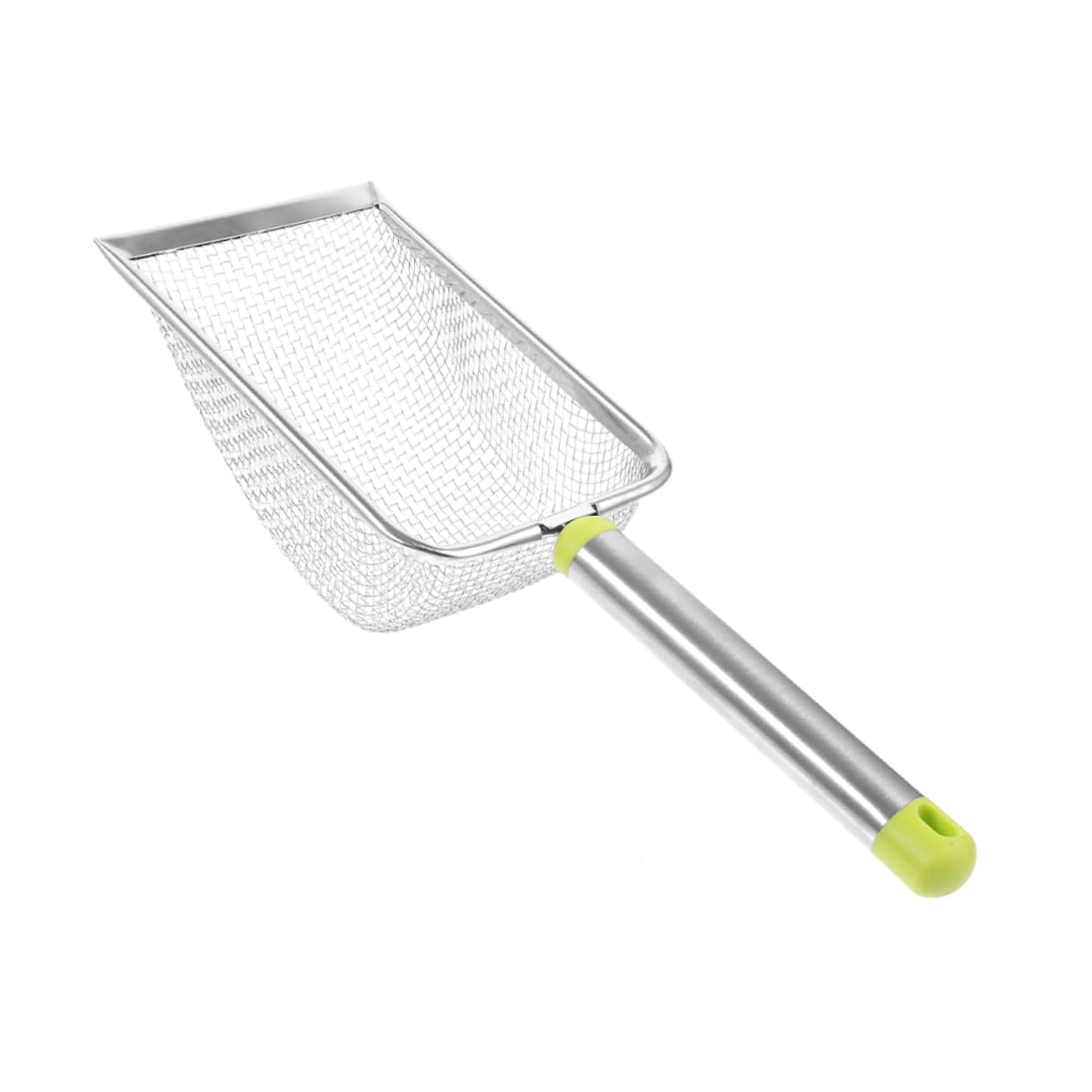 Sosoport 5pezzi Rastrello per Lettiera Acciaio Inox con Manico Ergonomico Scoop per Pulizia Lettiera Gatti con Design Ampio e Facile da Lavare Accessorio Pratico per La degli Animali