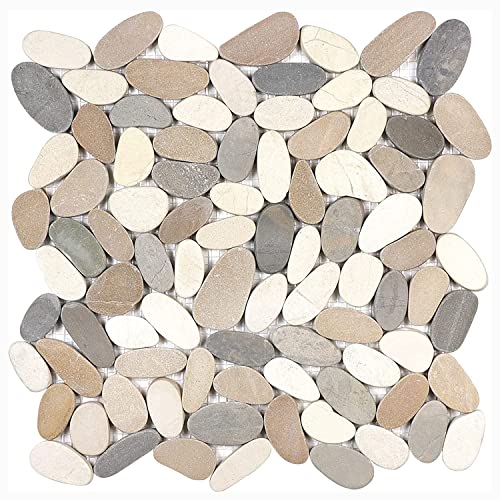 BuildMyplace 12 x 12 inch Zen Harmony Warm Blend Flat