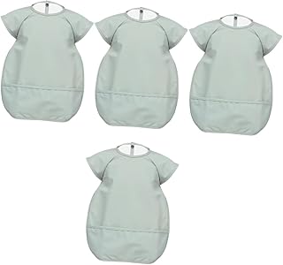HOLIDYOYO Babador Para Alimentação De Bebês 4 Peças Babador Para Bebês Meninas Meninos Babadores Para Alimentação De Bebês Avental De Arte Para Crianças Babador Para Alimentação De