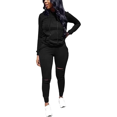 Nimsruc Women's Two Piece Outfits Casual Long Sleeve Pant Sets…