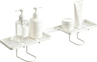Sink Organizer Rack - No Drill Kitchen Bathroom Storage Caddy | Space Saving Counter Corner Holder, Drainage Storage Shelf | Toothbrush Cups Cosmetics Utility Room Organization