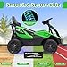 Costzon Electric Go Kart for Big Kids, 12V Ride on Race Toy Car w/Remote Control, LED Lights, 3 Speeds, 16