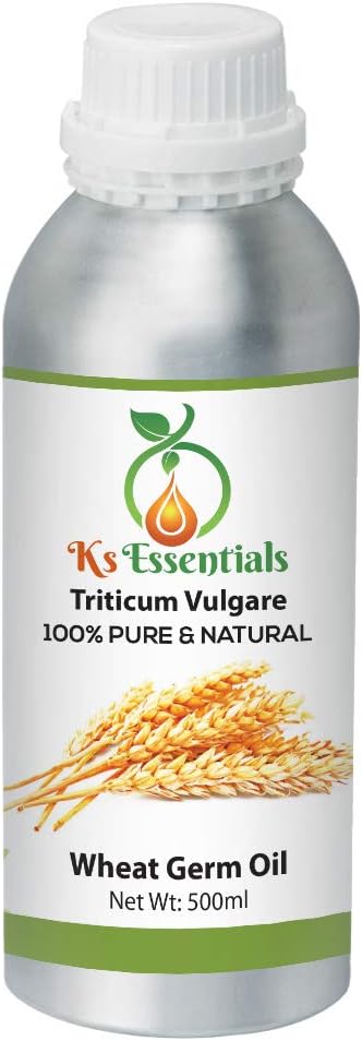 Ks Essentials 100% Pure Wheat Germ Pure Carrier Oil Pure & Cold Pressed (500 ml)