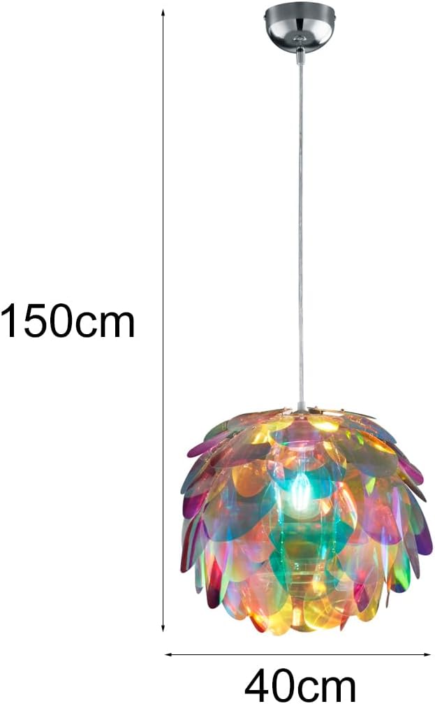 RL LIVE YOUR LIGHT Reality Leuchten R30401069 Clover, hanglamp, acryl, E27, chroom, 40 x 40 x 150 cm photo 3