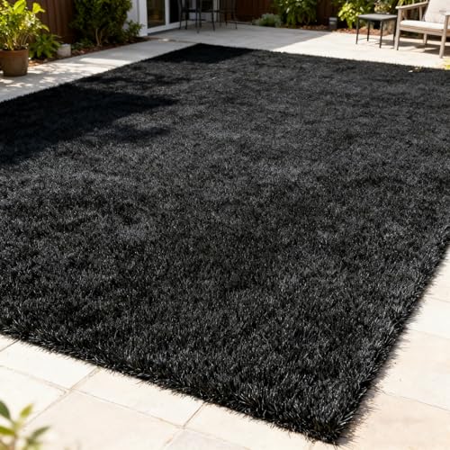 Césped artificial con drenaje eficiente de 3cm para mascotas y decoración de terrazas 3