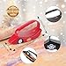 LIZAAL 2-Pack Gift Wrap Cutter with 3 Replaceable Blades | New Wrapping Paper Cutter with Wheels | Birthday and Christmas Wrapping Paper Cutter Slider for Home, Office or Classroom (Black & Red)