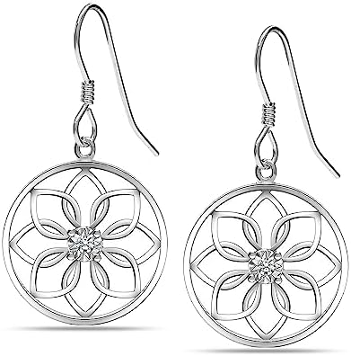 LeCalla 925 Sterling Silver Leverback Earrings Lightweight Teardrop Lever-Back Drop Dangle Earring for Women