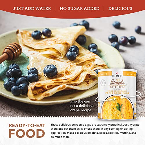 Readywise Simple Kitchen Powdered Eggs & Pancake-Batter Mix, Long-Term Emergency Food #TOP5