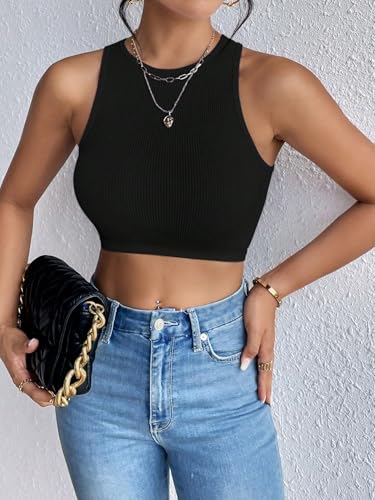 Image of Toochki Tops for Women Crop Top for Women's Tank Activewear Tee Sports Western Casual Cotton Camisole Pack of 2 Combo
