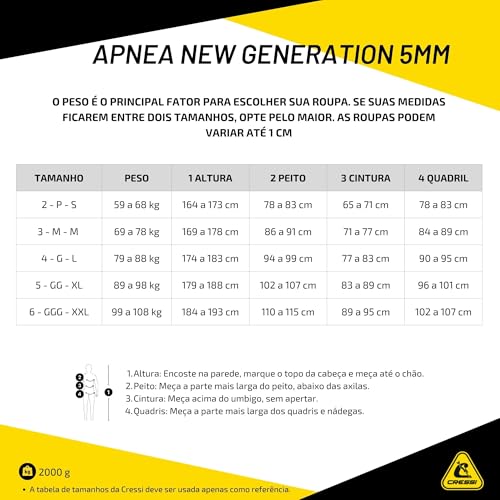 Foto von Cressi Kompletter Tauchanzug für Apnea in Soft Neopren - Verfügbar 5 mm Apnea, Schwarz, S/2, LE450202