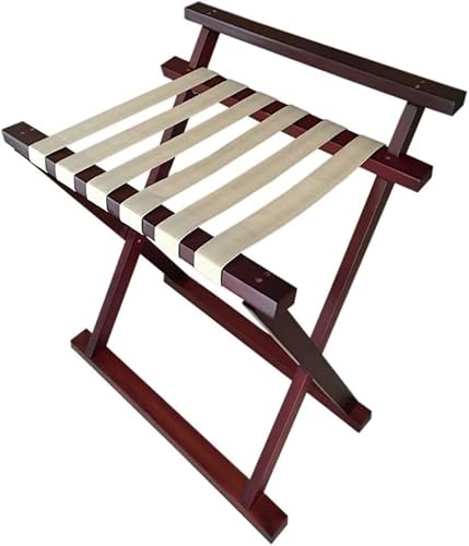 MSHGSKU Luggage rack Foldable Luggage Rack - Hotel Room Suitcase Rack, Luggage Storage Stand With Backrest And Shoe Rack(1pcs)