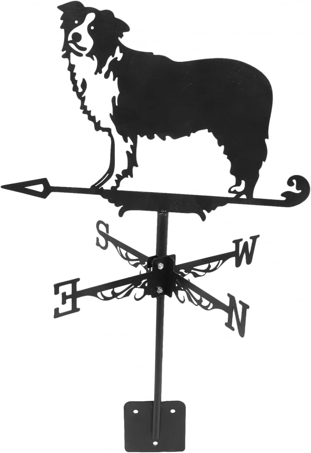 TAXXII Wind Vane Outdoor Dog Stake Weather Lawn Weathervane Sculptures Garden for Roof Measuring Tool Yard Metal Gauge
