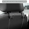 AMVOYOA Headrest Hooks for Purses and Bags, Car Back Seat Headrest Hanger Vehicle Beige Leather Storage Hook, Pack of 2 #1