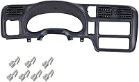 Vista 12 de PIT66 Bisel del Tablero de Instrumentos Cluster Bisel del Tablero Trim, Compatible con Chevy Blazer S10 GMC Jimmy Sonoma 1998 1999 2000 2001 2002