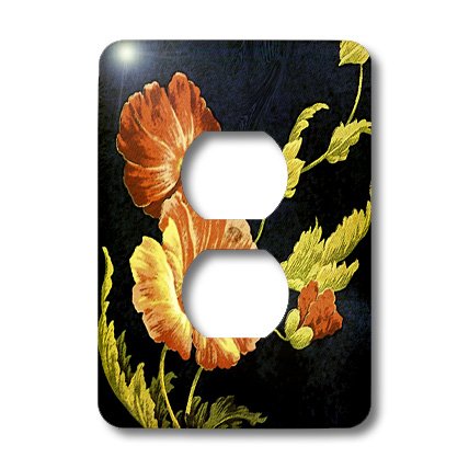 Cache prise coquelicots orange lsp_33371_6 pour illuminer la décoration de votre salon