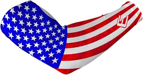 Miniatura 10 de Elite Athletic Gear Mangas de compresión de EE. UU., tallas para jóvenes y adultos, béisbol, fútbol, baloncesto, se venden individualmente