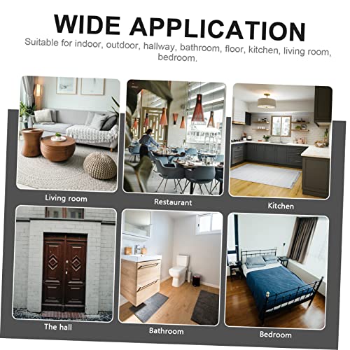 Tapis absorbant et antidérapant Mikikit pour sol propre beige kaki - 5