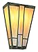 Arroyo Craftsman AS-12WO-P Asheville Sconce, 12", Pewter Metal Finish, White Opalescent Glass
