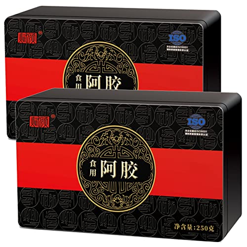 山東阿膠 阿膠 驢皮膠 250gx2箱計500g