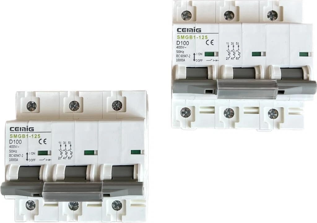 LS-Schalter 3 Polig D 100A Sicherungsautomat Leistungsschalter