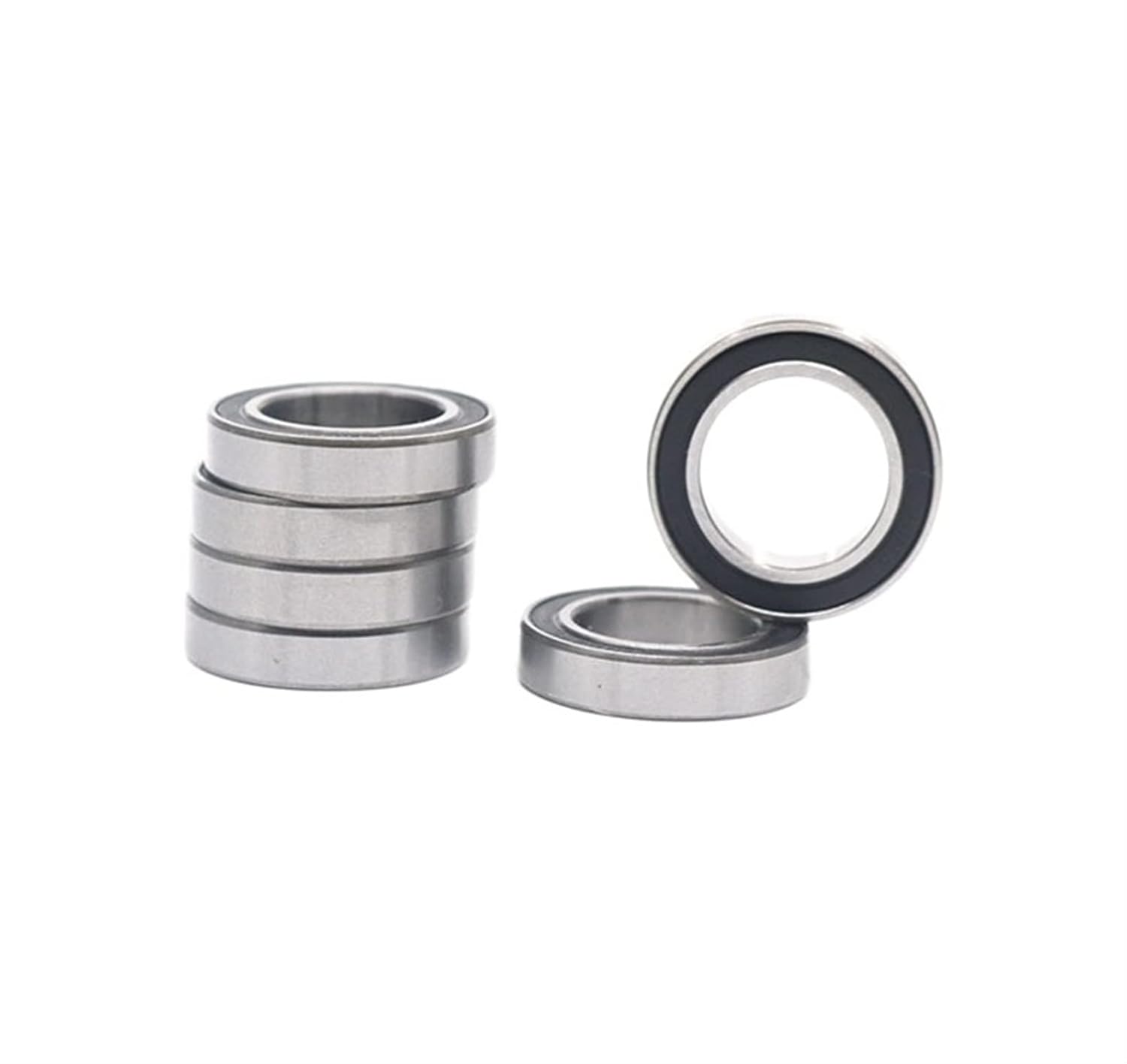 Miniature Double Sided Sealed Bearings 10pcs 6701-2RS 12X18X4mm Deep Groove Ball Bearing