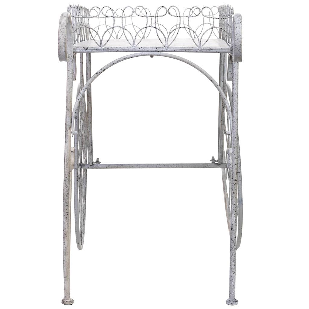 WANDERLUST DECO Carro expositor de metal 114.94x55.25x78.11h cm