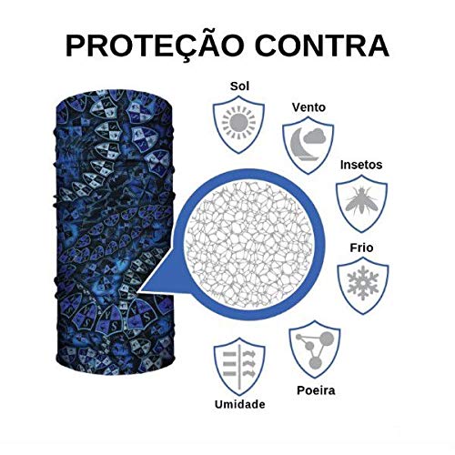 Bandana tubular face shield tubeneck Shades Brasil