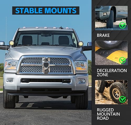 Soportes de luz de zanja para Dodge RAM 1500 Classic 2019-2024 6