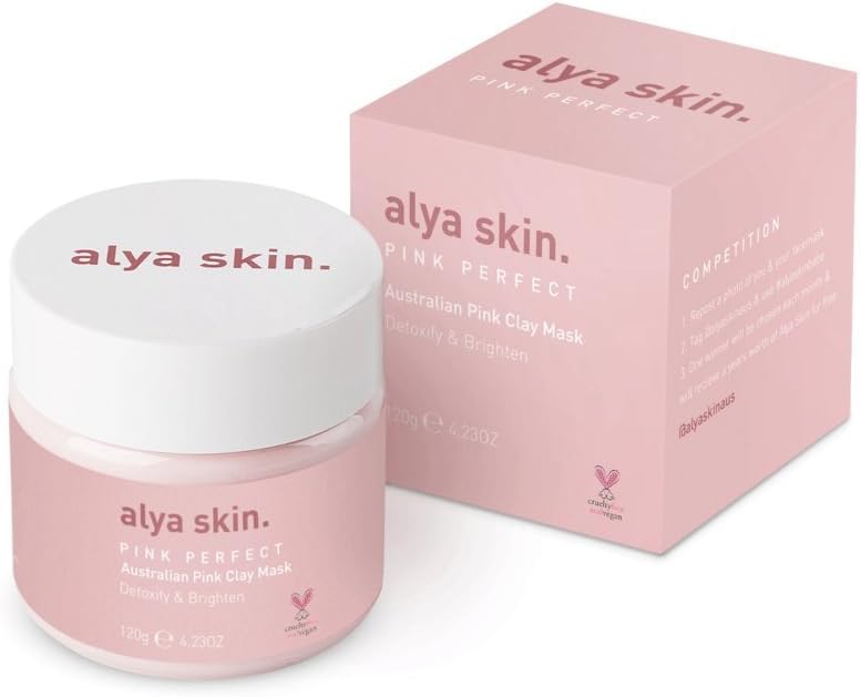 Australian Pink Clay Mask | Detoxify Brighten Cleanse for all Skin Types (120 g)