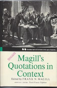 Hardcover Magill's Quotations In Context, (V.2) Second Series, Volume Two: LIV-Z Book