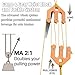 Vingtank Game & Gear Hoist Block and Tackle System, Ultralight Nylon Hunting Hoist, Portable Compact Pulley Lifting Tool for Backcountry & Solo Hunting, Outdoor Gear Hoist