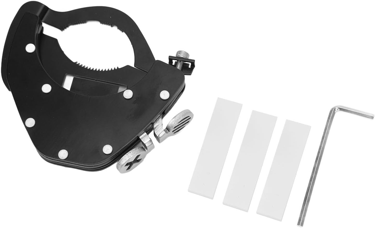 Sorandy Motorcycle Control Throttle Lock Kits, Universal Lock, Black Assist Clamp, Rustproof Adjustable Retainer (Top)