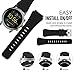 Lamshaw Classic Silicone Replacement Band for Fossil Q Explorist Smartwatch (Black)