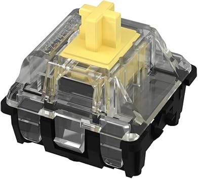 108PCS Gateron Yellow Ks-15 RGB Optical Switches for All Optical Switches Mechanical Keyboard SK61 SK64 Optical Yellow