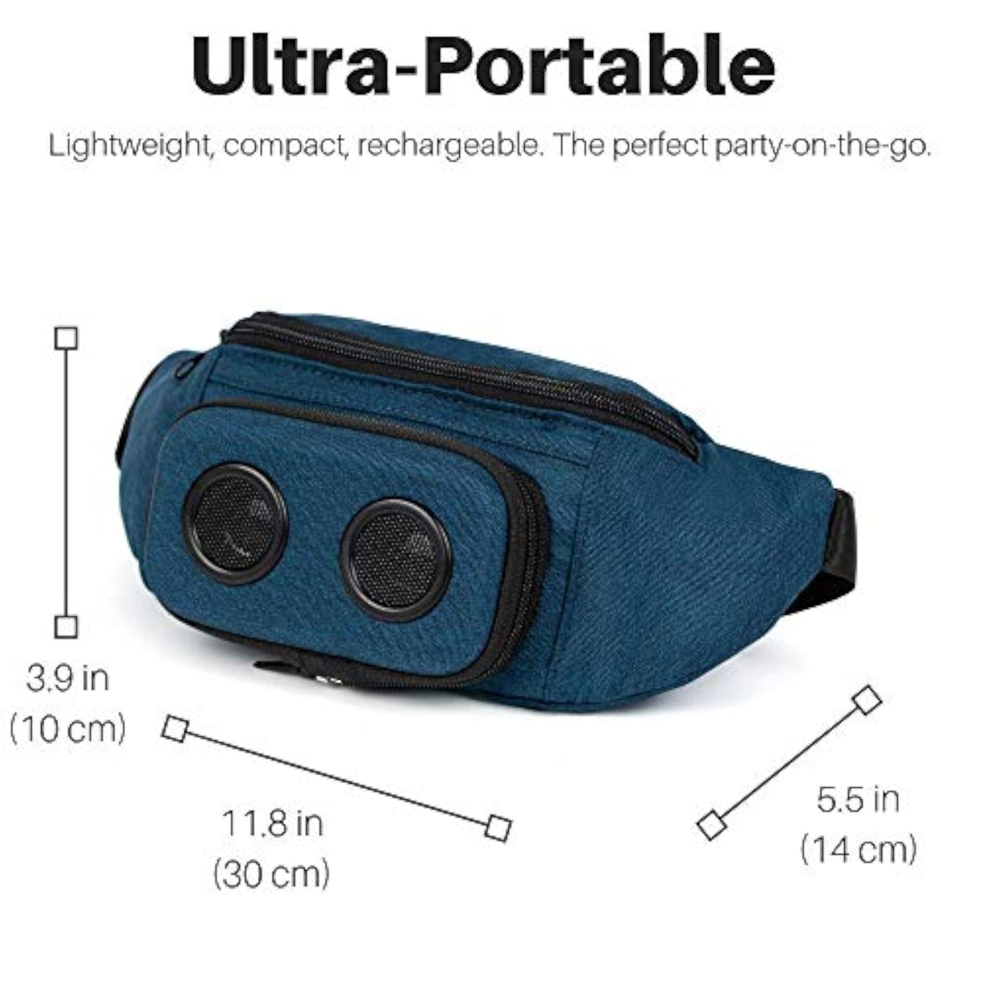 Bluetooth Fanny Pack with Speakers for Parties and Festivals
