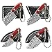 STARDW Damascus Pocket Knife Set Mini Chef Knife EDC Knife Set Tiny Knife Cleaver for Package Opener Box Cutter -4-piece set