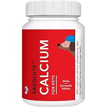 Drools Absolute Calcium Tablet- Dog Supplement, 50 Piece for All Breed Sizes for Dogs Preservative-Free