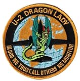 Lockheed Martin® U-2 Dragon Lady® Patch, Officially Licensed, Sew On, 4"