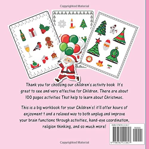 Sticker book: Blank sticker book: Christmas themed blank sticker album for under ten girls and boys,