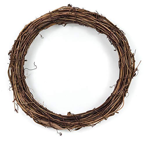 AQUEENLY Grapevine Wreath, 6 PCS Twigs Wreath DIY Vine Wreath Decorations for Front Door Wall Hanging, 7.9 Inches - Thumbnail 5