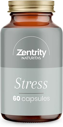 Stress 60 Cápsulas | Relajante natural | Ayuda al control del estrés | Ashwagandha | Ayuda a relajarse | Sin lactosa