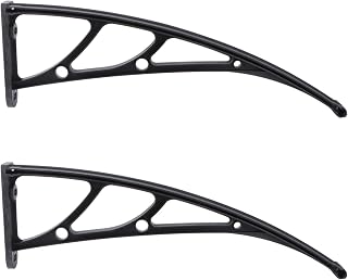 Housoutil Plastic Brackets 2PCS Awning Brackets, Door Canopy Support Window Eaves Awning Holder, Fixing Bracket for Window Awning Patio Canopy, 3mm Bracket Slot Width Bracket