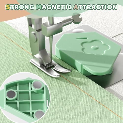 Guia de costura magnética para máquina de costura, ferramenta de posicionamento magnético forte, fer