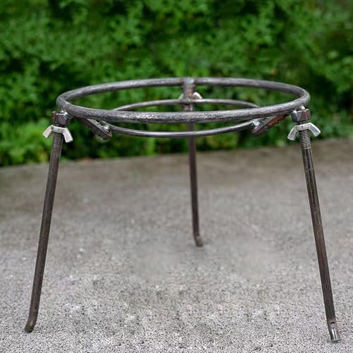 HAORIZISHOP Campfire Tripod,Camping Pans Open Fire Tripod Campfire Camping Backyards Patios Pot Stand Camping Tripod for Cooking