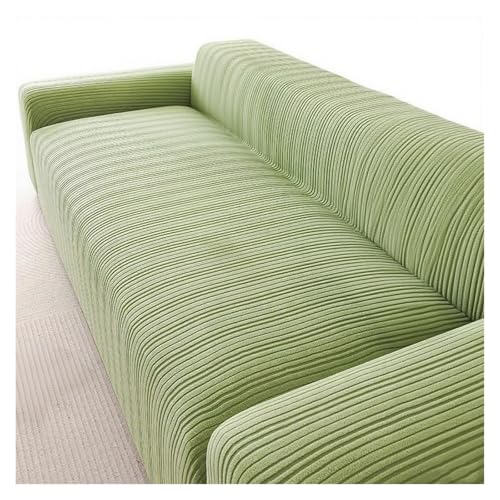Housse de canapé extensible velours 3 places protection sectionnel - 2