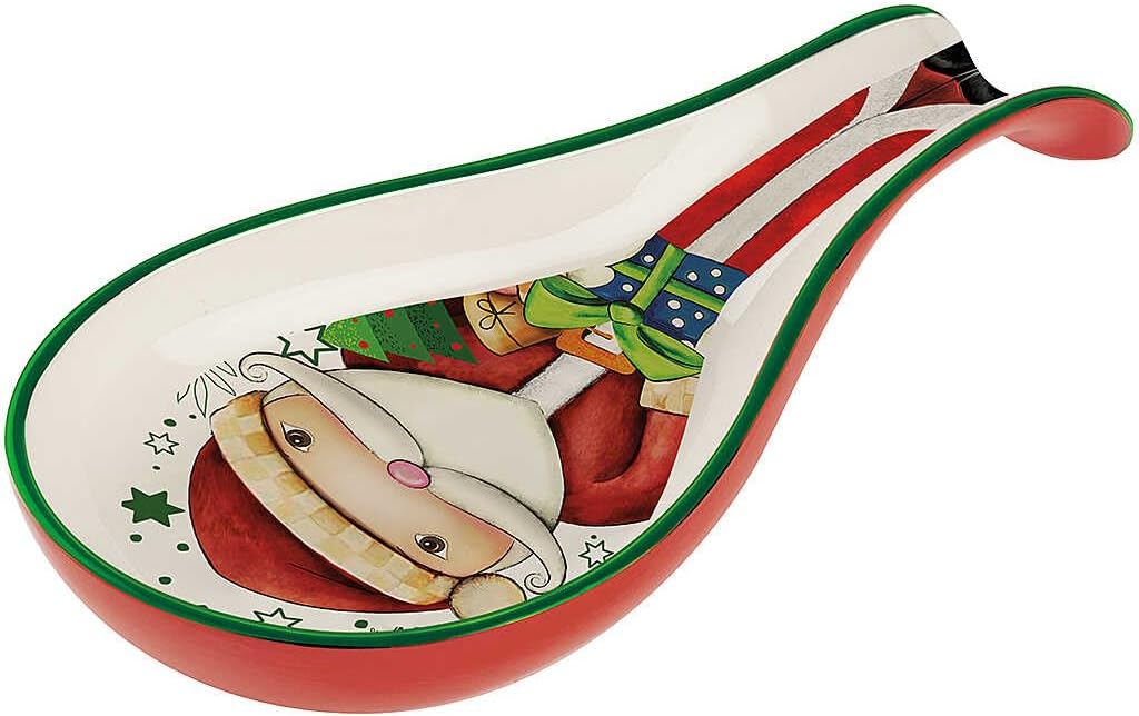 Egan Christmas Spoon Rest Santa Claus 21cmx10cm