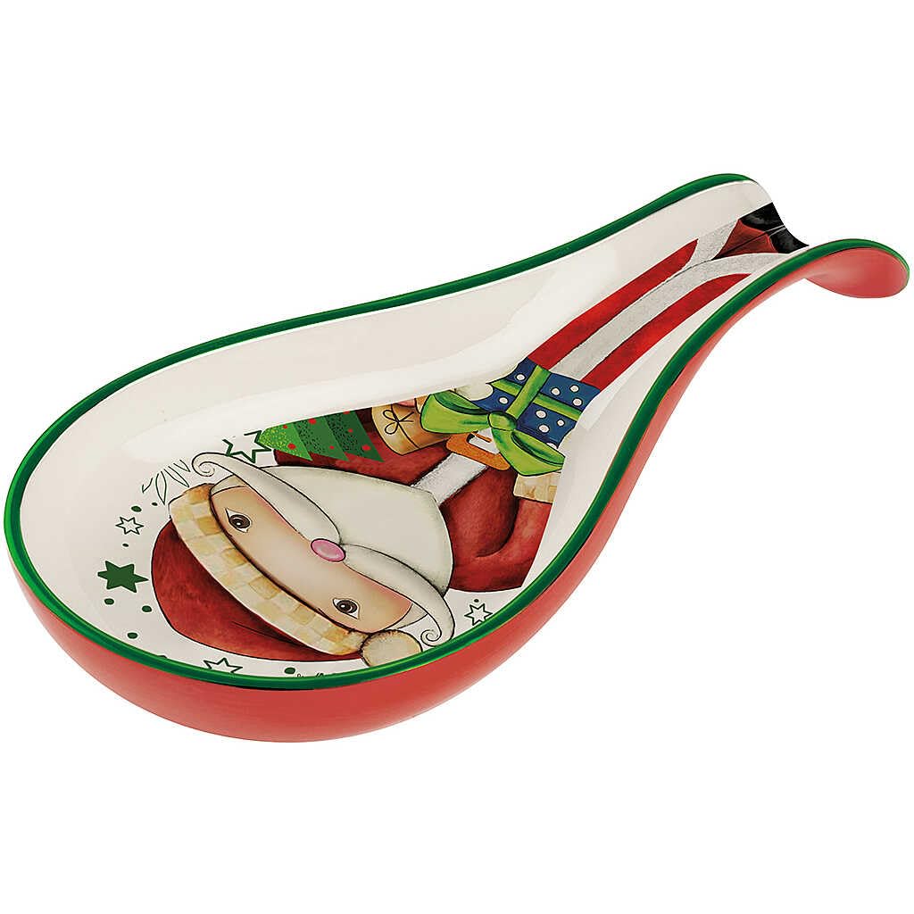 Egan Christmas Spoon Rest Santa Claus 21cmx10cm