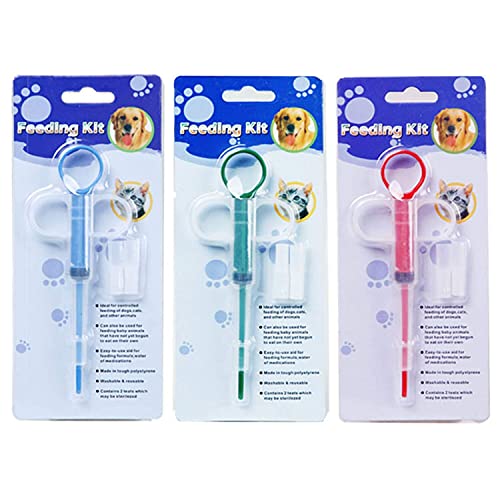 OUQYLG 3 Pack Pet Feeding Dispenser for Dogs - Pill Dispenser