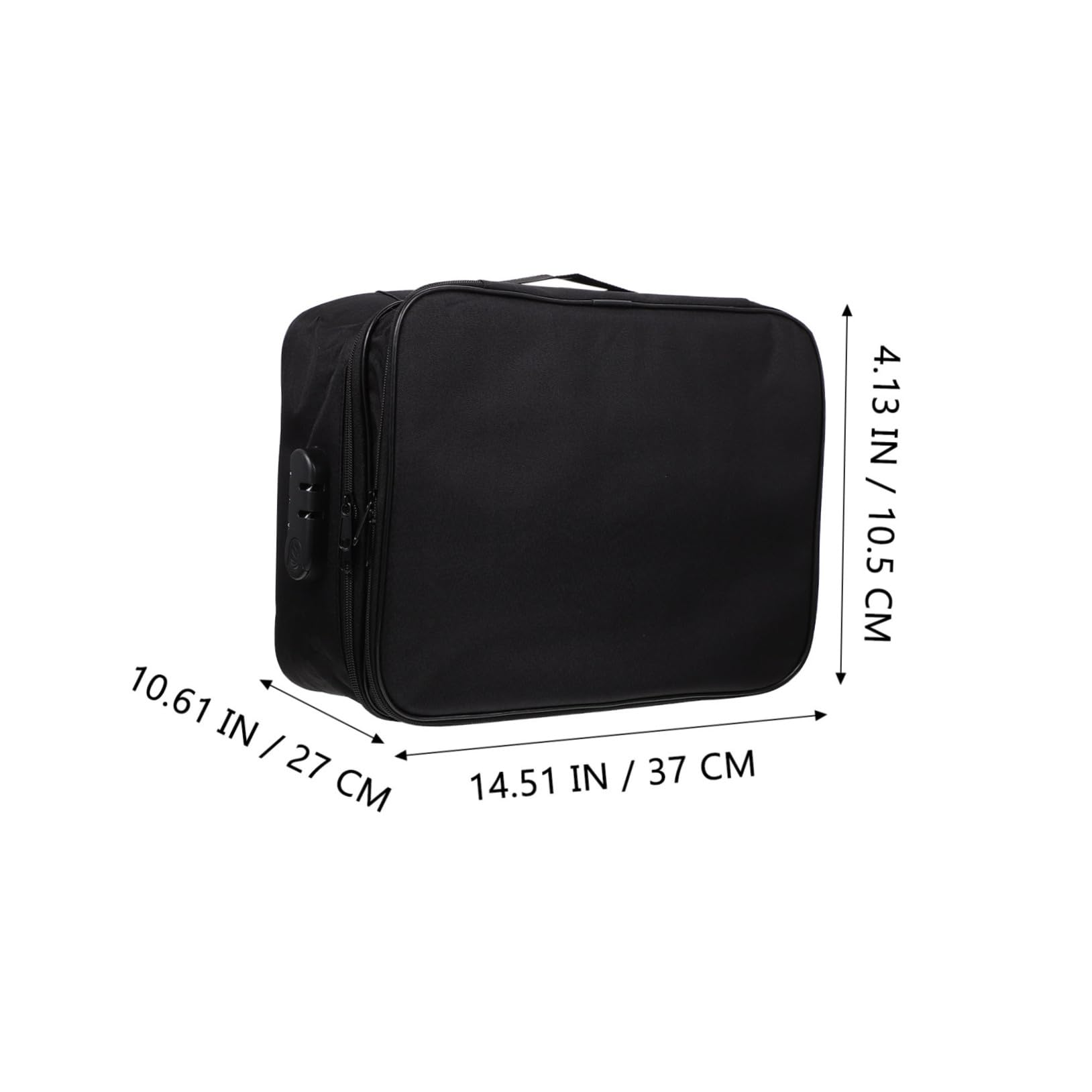 Healvian Scatola Portadocumenti Strati con Serratura Password Organizer per Documenti Realizzata in Oxford Resistente Leggera e Portatile per Viaggi e Uso Quotidiano